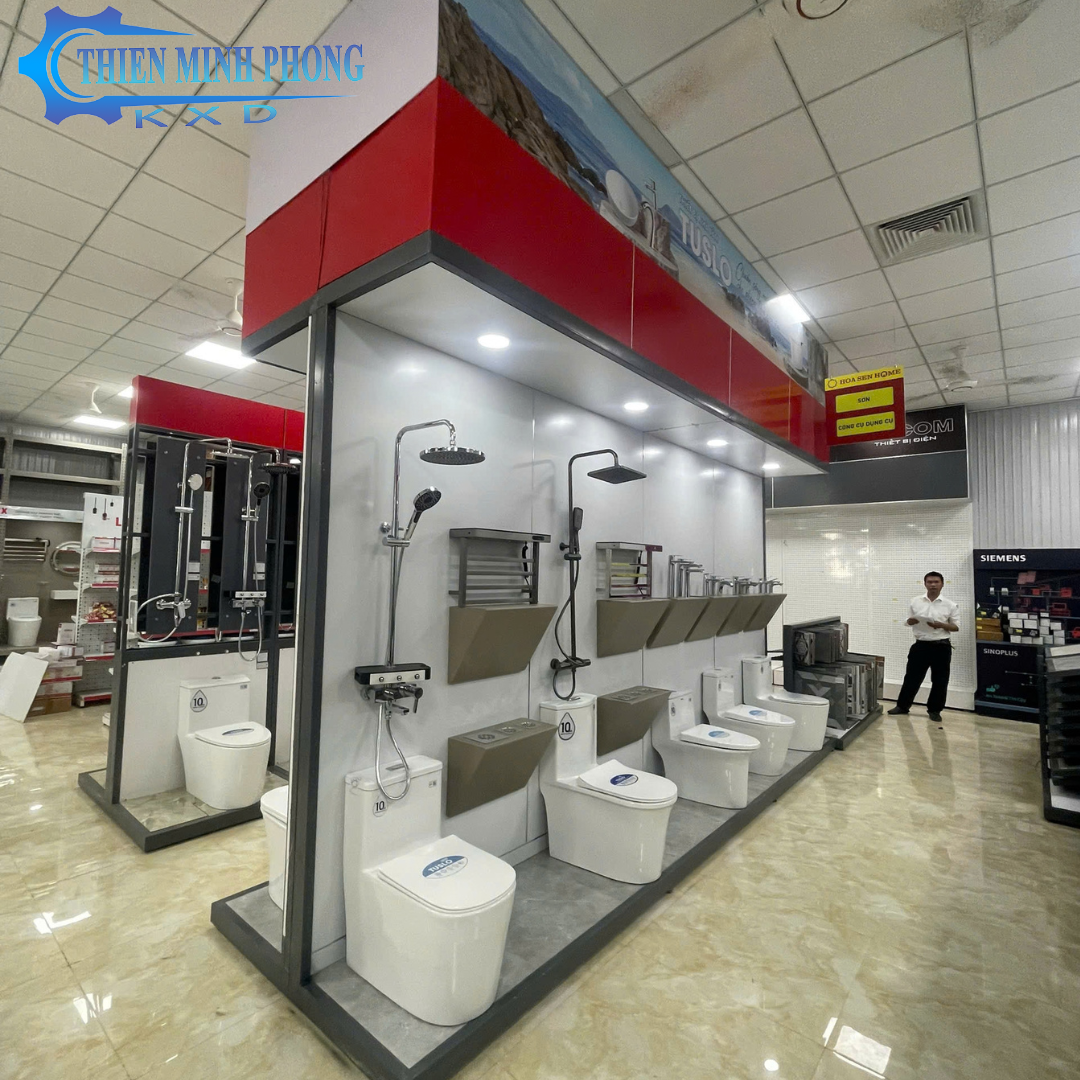 Thi công showroom Hoa Sen Home