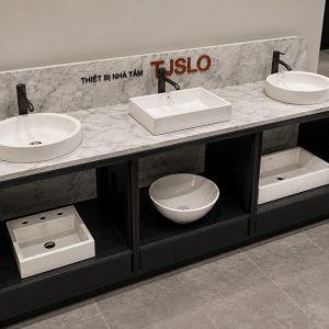 Đảo đẹp trưng bày lavabo 3 vị trí